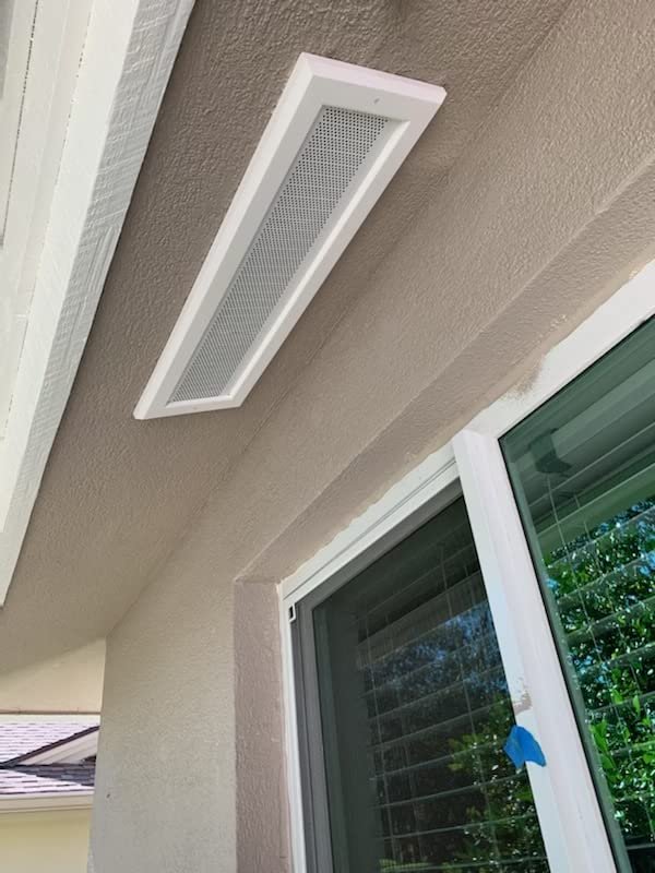 24 X 7 5 Inch Soffit Vent Pvc White