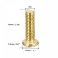 Uxcell Brass Machine Screws M3x10mm Phillips Pan Head Fastener Bolts For Furniture Office Equipment Electronics 20pcs