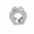 Uxcell 3pcs M10x1 5mm 304 Stainless Steel Hex Hexagon Slotted Castle Nut Silver Tone