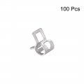 Uxcell Spring Band Type Clamp 6mm Inner Dia Fit 6 5-7 2mm Od Hose Fuel Line Silicone Tube Clips Silver Manganese Steel 100pcs