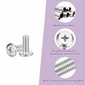 Uxcell M6x16mm Flat Round Head Phillips Screws 20pcs 304 Stainless Steel Drive Machine Full Thread Bright Finish Furniture