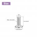 Uxcell M6x16mm Flat Round Head Phillips Screws 20pcs 304 Stainless Steel Drive Machine Full Thread Bright Finish Furniture