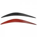 X Autohaux Carbon Fiber Front Lamp Headlight Eyelid Eyebrow Cover Trim For Infiniti Q50 2014-2019 Black
