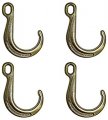 Ba Products Qty 4 Secure Tow F8j -x4 Classic Style 8 J Hook Short With Hole For Chain Wrecker Truck Rollback Car Hauler Carrier 