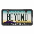 Ipick Image For Lincoln Nautilus Black Carbon Fiber Look Abs Plastic License Plate Frame