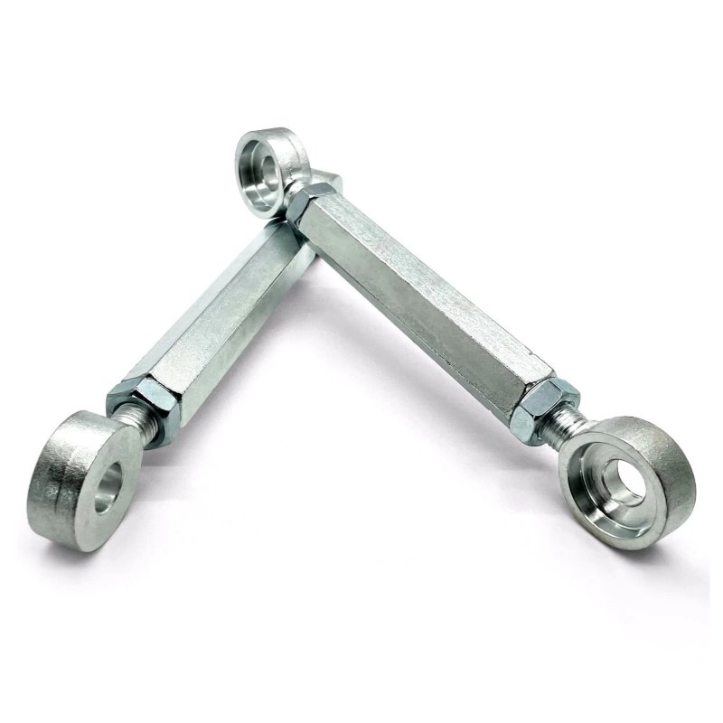 Zx-12 2000-2005 Adjustable Lowering Links Kit Lowers 2 To 6 In Heavy Duty Steel Construction Direct Bolt On Rear Suspension