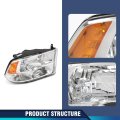 Front Headlight Headlamp Assembly W Bulbs Passenger Right Side For Dodge Ram 1500 2500 3500 2009-2018 Factory Style Quad Models