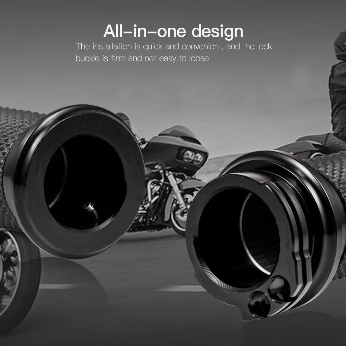25mm 1 Black Handle Bar Grips Motorcycle Hand Handlebar Universal Replacement For 2005 Harley-davidson Road King Police Efi W