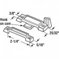 Mp2533 Window Sash Lock Cam Action Universal White Diecast 25 In Hole Spacing 2 Pack