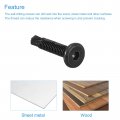 Uxcell Hex Socket Self Tapping Screws 1 4 X 1-1 410 Stainless Steel Sheet Metal Flat Head Drilling Screw 100pcs Black