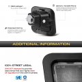 Vipmotoz License Plate Tag Light Lamp Assembly Housing W Socket Replacement For 2002-2018 Compatible With Dodge Ram 1500 2500