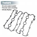 Uxcell Engine Valve Cover Gaskets No 06e103483g 06e103484g For Audi A6 Quattro 2005-2008 Black