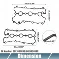 Uxcell Engine Valve Cover Gaskets No 06e103483g 06e103484g For Audi A6 Quattro 2005-2008 Black