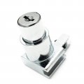 Xmhf Plunger Push Lock For Sliding Glass Door Display Case Showcase Hinged Cabinet Fit 5mm-8mm Thick 2pcs Key Different 