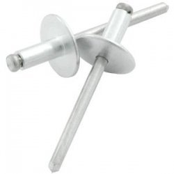 Allstar All18149 Lg Hd Rivet Silver 250pk