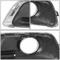 Fog Lamp Model Gm1039136 Bumper Insert Compatible With Chevrolet Malibu 2013-2016 Passenger Right Side Matte Polished Black