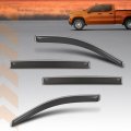 In-channel Side Window Vent Visor Deflectors Rain Guards For Chevy Silverado Gmc Sierra 1500 2019-2026 4 Pcs Smoky 