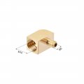 Uxcell Brass Pipe Fitting 90 Degree Barstock Street Elbow M6 Male X M10 Female 2pcs