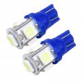 Wljh 6pcs T10 168 2825 W5w Led Bulbs 5-5050smd Car Light Interior Dome Reading Instrument Panel Cluster License Plate Dash