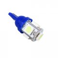 Wljh 6pcs T10 168 2825 W5w Led Bulbs 5-5050smd Car Light Interior Dome Reading Instrument Panel Cluster License Plate Dash