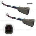 2pcs 6 Wire Plug Pin Male Heated Connetor For Mack Door Mirror And Various Other Vehicles