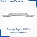 Chrome Front Bumper Lower Skid Plate For Silverado 1500 2016 2017 2018 And Ld 2019 Replacement Gm1044128 23243083