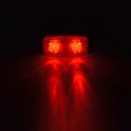 Astra Depot 2pcs 4 Round Red 24-led Brake Stop Running Tail Lamp Grommet Plug Kit And 14pcs 7x Amber 12-led Side Marker