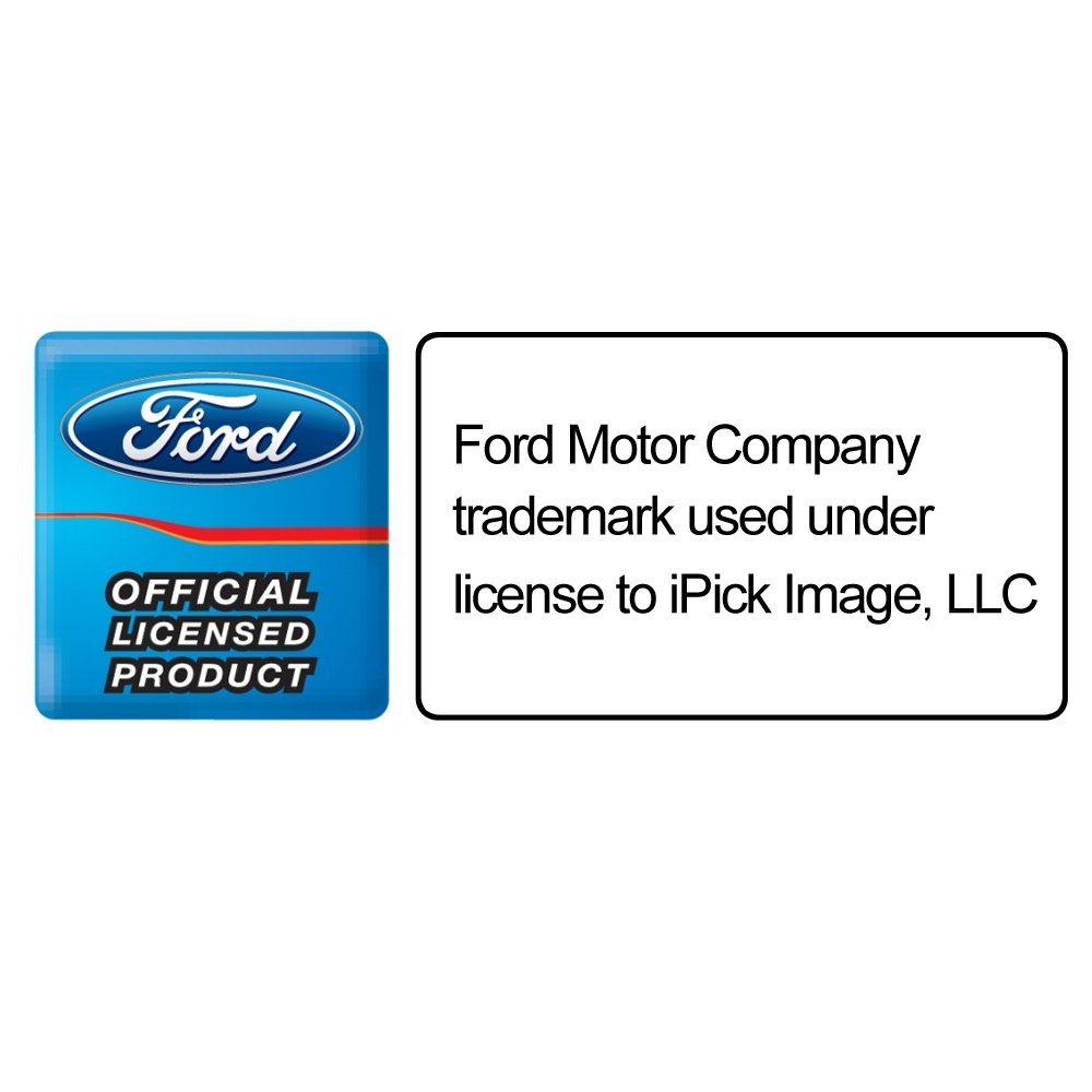 Ford Mustang Cobra Outline In Red Mirror Chrome Metal License Plate Frame