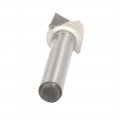 Uxcell 90 Degree V-groove Router Bit 1 2 Dia With 4 Shank Steel Tipped V Grooving 2pcs Beige