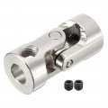 Uxcell 3pcs 4mm To 5mm Inner Dia Rotatable Universal Steering Shaft U Joint Coupler L24xd11