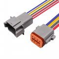Hisport 8 Pin Dt Connectors Waterproof Kit Male And Female Wire For Car Truck Boat Dt Connector 1 Sets 