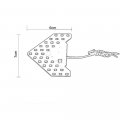 Gzcrdz 2pcs Lot 33 Smd Sequential Led Lights Arrows Lamp Indicator Safe Panels Car Side Mirror Turn Signal Yellow