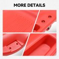 Low Profile Under Car Rolling Mechanic Creeper 38 In Red Plastic Seat With Dual Tool Trays And 6 Swivel Casters For Garage