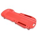 Low Profile Under Car Rolling Mechanic Creeper 38 In Red Plastic Seat With Dual Tool Trays And 6 Swivel Casters For Garage 
