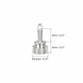 Uxcell Knurled Thumb Screws M3x8mm Brass Shoulder Bolts Grip Knobs Fasteners Nickel Plated 10pcs
