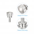 Uxcell Knurled Thumb Screws M3x8mm Brass Shoulder Bolts Grip Knobs Fasteners Nickel Plated 10pcs