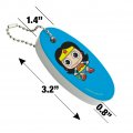 Graphics More Wonder Woman Cute Chibi Floating Keychain Oval Foam Fishing Boat Buoy Key Float