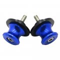 Httmt Mt221-015-m6-6mm Universal Cnc Swingarm Stand Spools Slider For Aprilia Triumph Blue 