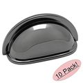 Cosmas 4310bn Black Nickel Cabinet Hardware Bin Cup Drawer Handle Pull 3 Inch 76mm Hole Centers 10 Pack 