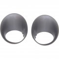 Dodge Ram 1500 2002-2008 2500 3500 2003-2009 Fog Light Cover Driver Passenger Side Pair Set Bezel Textured Ch2598101 Ch2599101 