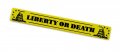 Liberty Or Death Yellow Black Snake Aluminum Emblem Badge Nameplate Logo Decal Rare