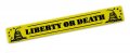 Liberty Or Death Yellow Black Snake Aluminum Emblem Badge Nameplate Logo Decal Rare