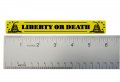 Liberty Or Death Yellow Black Snake Aluminum Emblem Badge Nameplate Logo Decal Rare