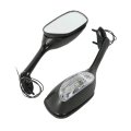 Green-l Motorcycle Led Turn Signal Rearview Side Mirrors Fit For Suzuki Gsxr600 Gsxr750 2006-2021 Gsxr1000 2005-2016 