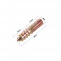 Uxcell M6 Hanger Bolts Length 1-1 8 30mm Double Headed Self-tapping Screw 6mm Wood Joint Furniture Legs 20pcs