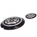Httmt Black Gear Skull Engine Derby Timer Cover Compatible With H-d Sportster Xl 883 1200 Iron