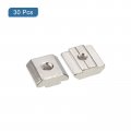 Uxcell T Nuts 30pcs Nickel Plated Carbon Steel Slot Bolts 3030 Series M4 Hammer Head Fastener Sliding For Aluminum Extrusion