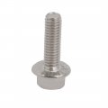 Uxcell M6x20mm Thread 304 Stainless Steel Hex Head Serrated Flange Screw Bolt 8pcs