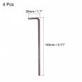 Uxcell 4mm Ball End Hex Key Wrench L Shaped Long Arm S2 Steel Repairing Tool Metric 4 Pcs