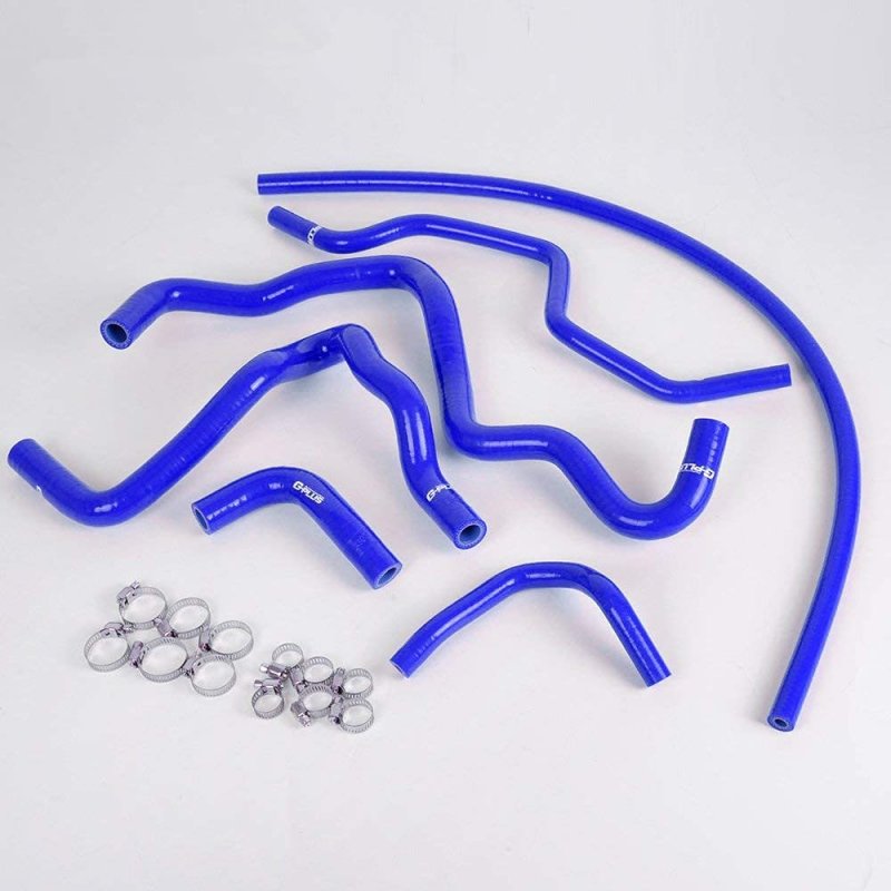 Silicone Radiator Hose Pipe Kit Clamps For 2001-2005 Honda Civic D17 1 7l Blue